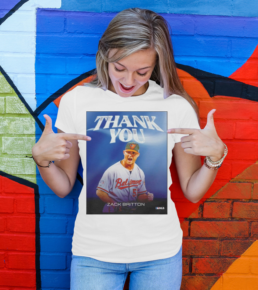 Zack Britton Baltimore Orioles Thank You MLB T-Shirt