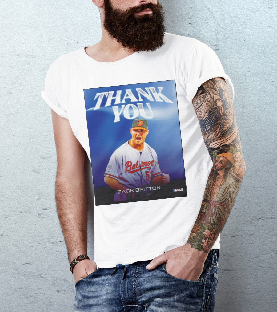 Zack Britton Baltimore Orioles Thank You MLB T-Shirt