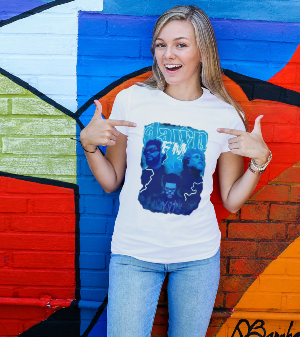 Dawn FM Vintage The Weeknd Blue Trio Image T-Shirt