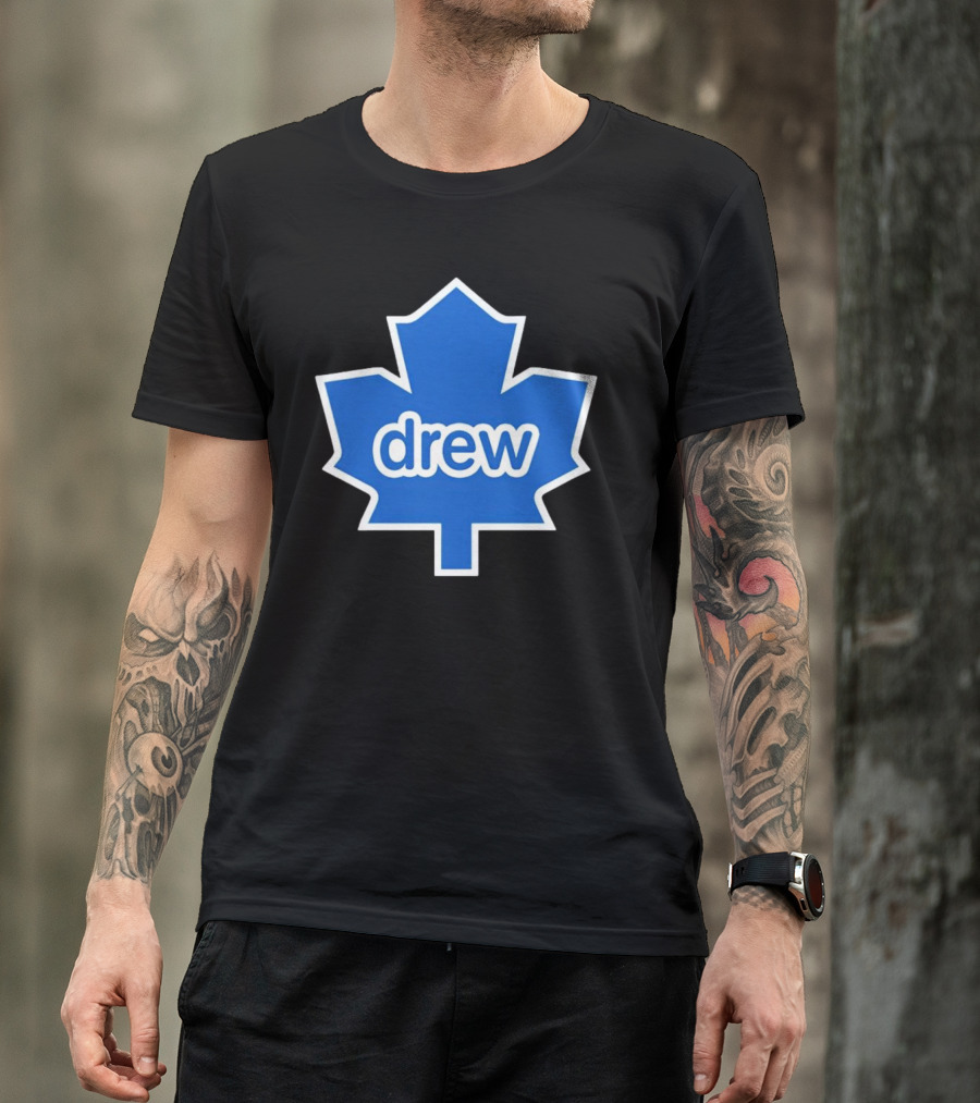 Toronto Maple Leaf Drew Logo Blue Leaf T-Shirt