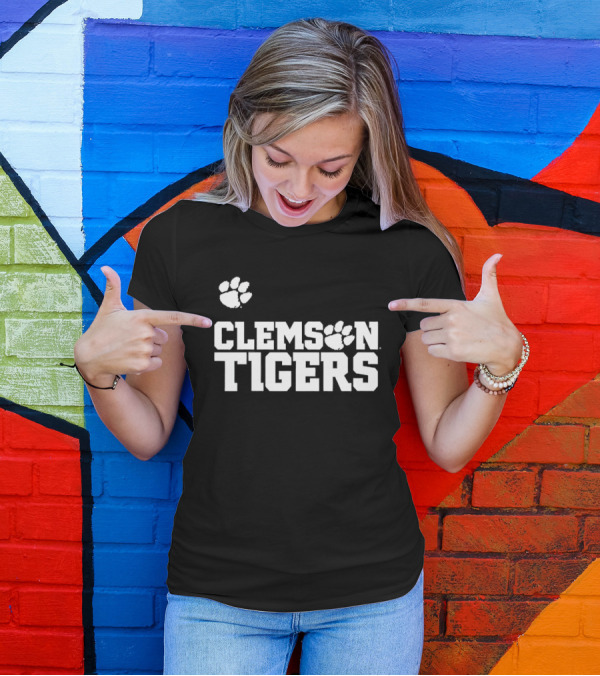 Clemson Tigers Logo Paw T-Shirt