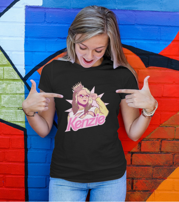 Kenzie Paige Pink Queen Icon With Crown And Sunglasses T-Shirt