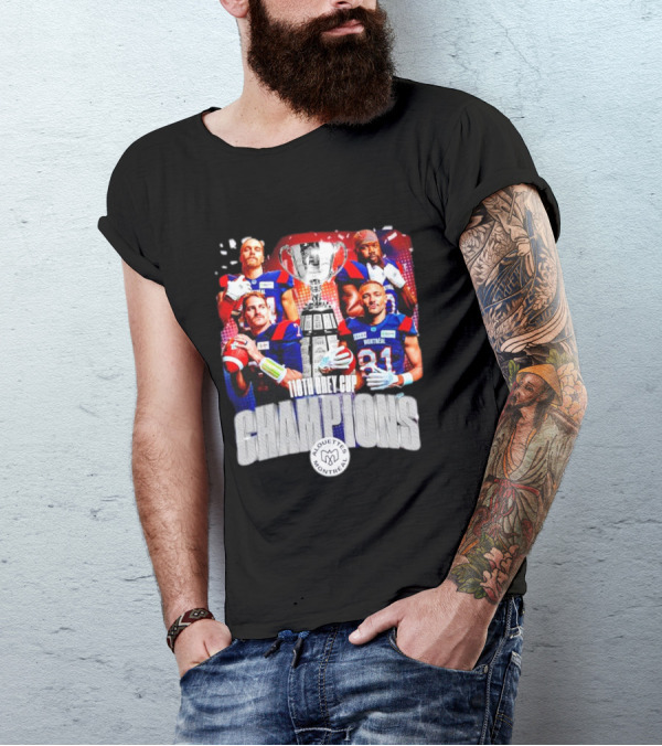 Montreal Alouettes 110th Grey Cup Champions Football Team T-Shirt