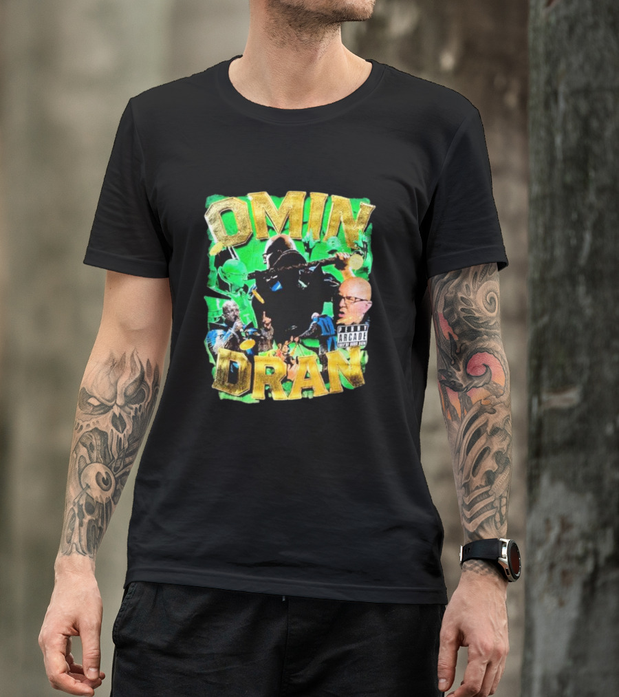OMIN DRAN Arcade Vintage Parental Advisory T-Shirt