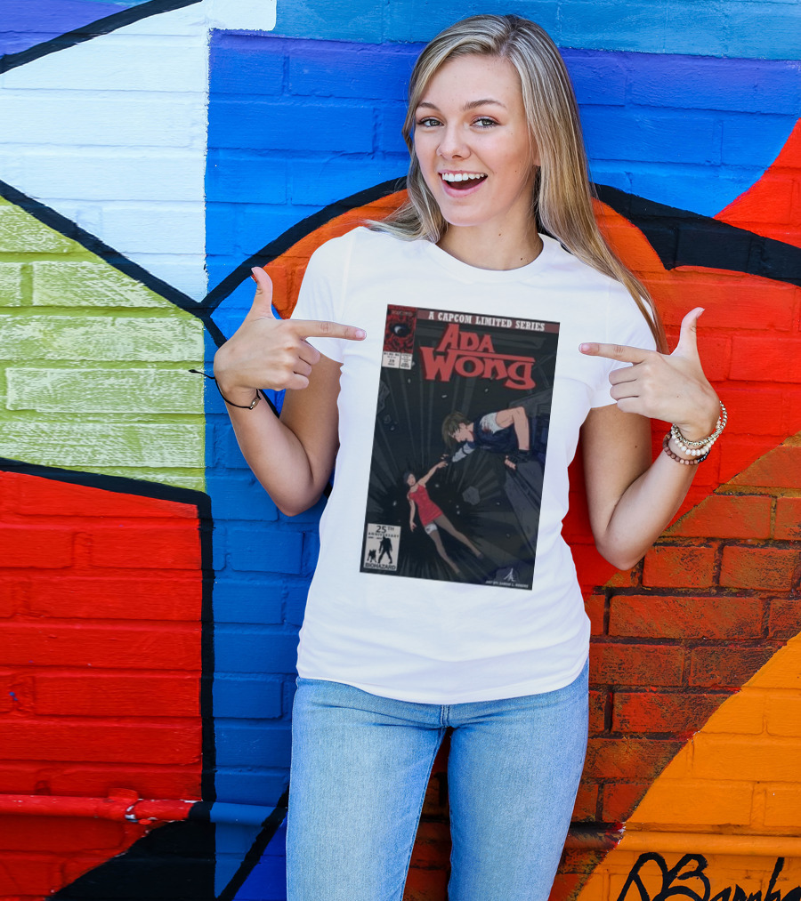 Ada Wong Biohazard 25th Anniversary Capcom Limited Series Comic Issue T-Shirt