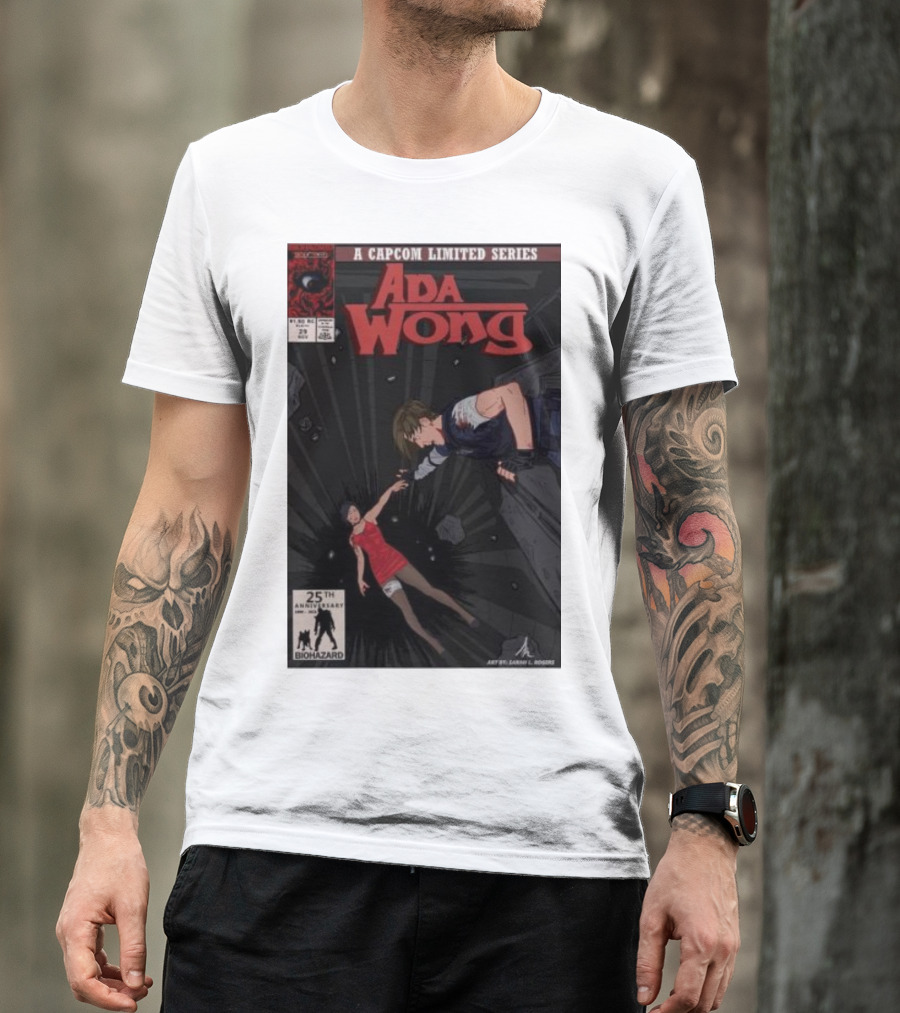 Ada Wong Biohazard 25th Anniversary Capcom Limited Series Comic Issue T-Shirt