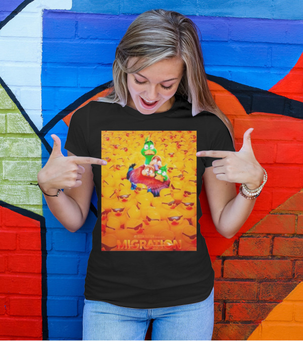 Illumination Presents Migration Ducks In Sunglasses Scene T-Shirt