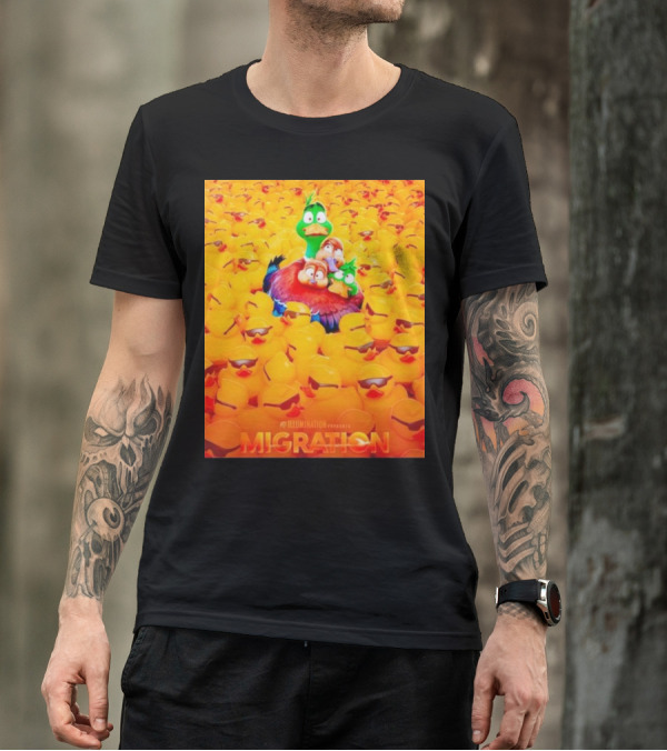 Illumination Presents Migration Ducks In Sunglasses Scene T-Shirt