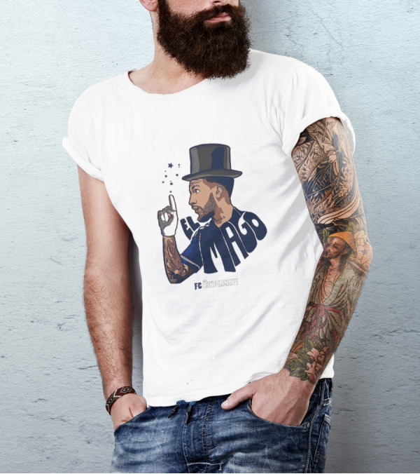 FC Cincinnati Luciano Acosta El Mago Magic Top Hat Tattoos T-Shirt