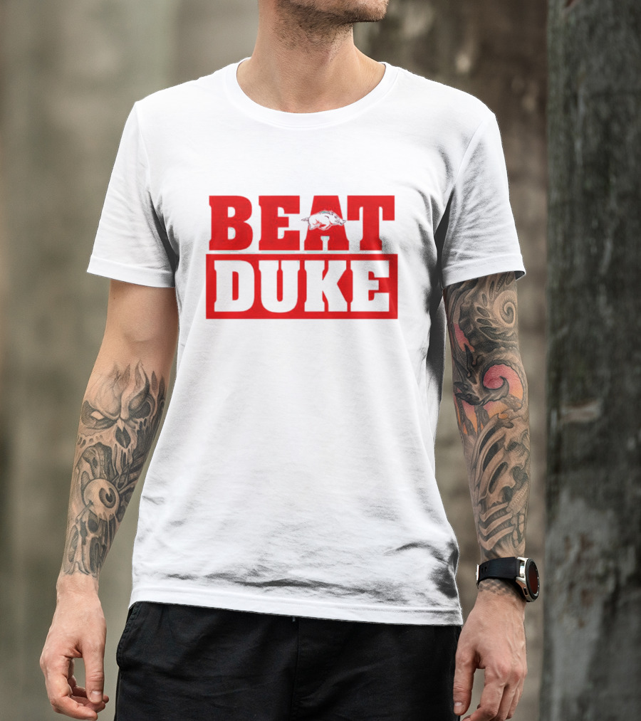 Arkansas Razorbacks Beat Duke Red T-Shirt