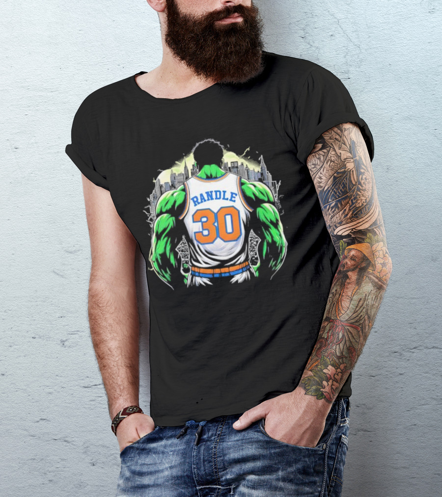 Julius Randle Hulk Rampage Randle 30 NYC Basketball Crossover T-Shirt