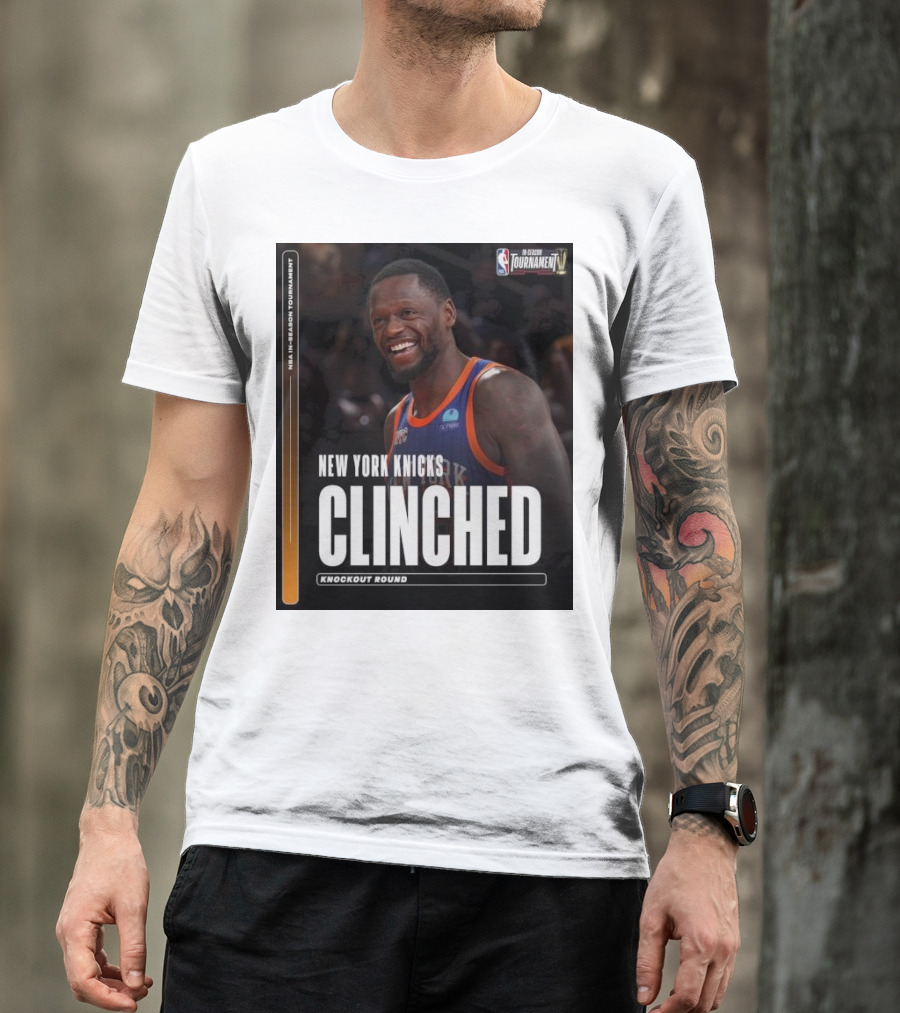 NBA In-Season Tournament New York Knicks Clinched Knockout Round T-Shirt