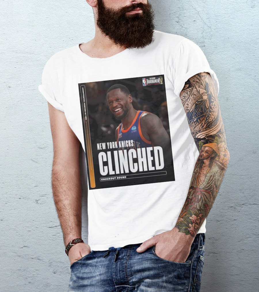 NBA In-Season Tournament New York Knicks Clinched Knockout Round T-Shirt