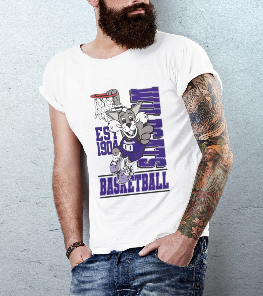 Northwestern Wildcats Basketball Willie Dunk Est 1904 T-Shirt