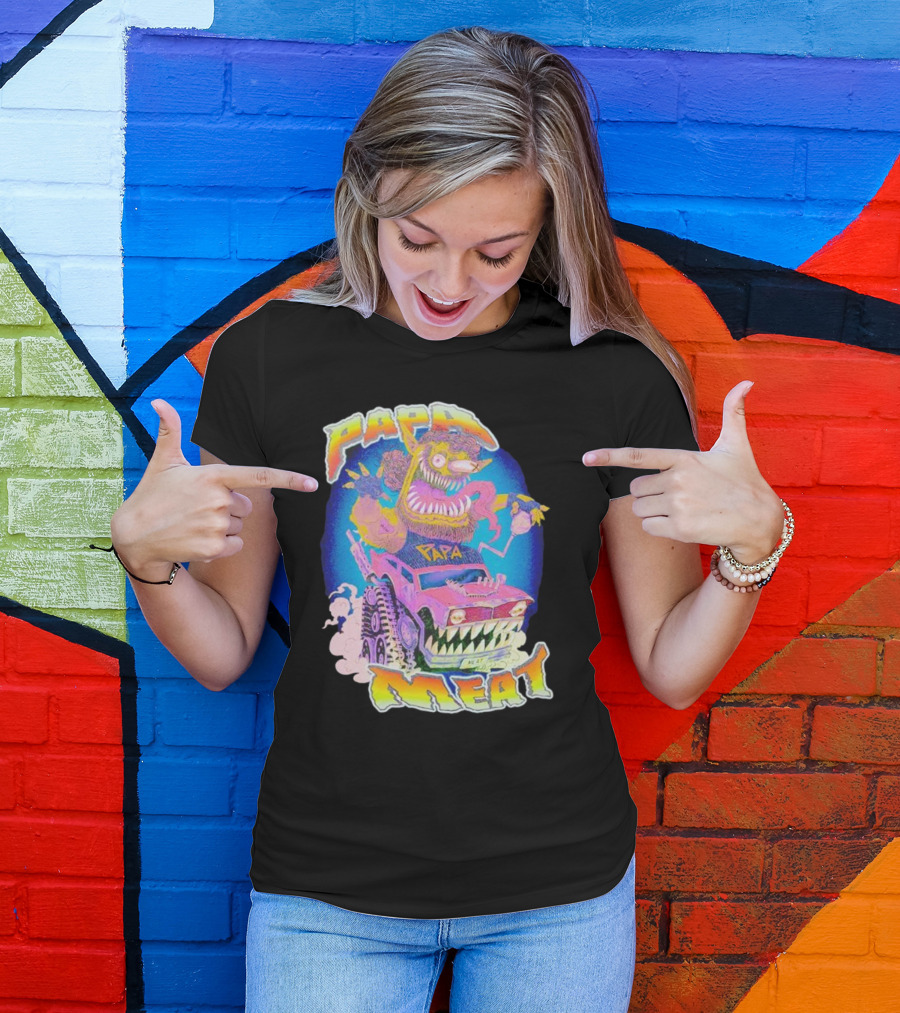 Papa Meat Monster Truck Adventure T-Shirt