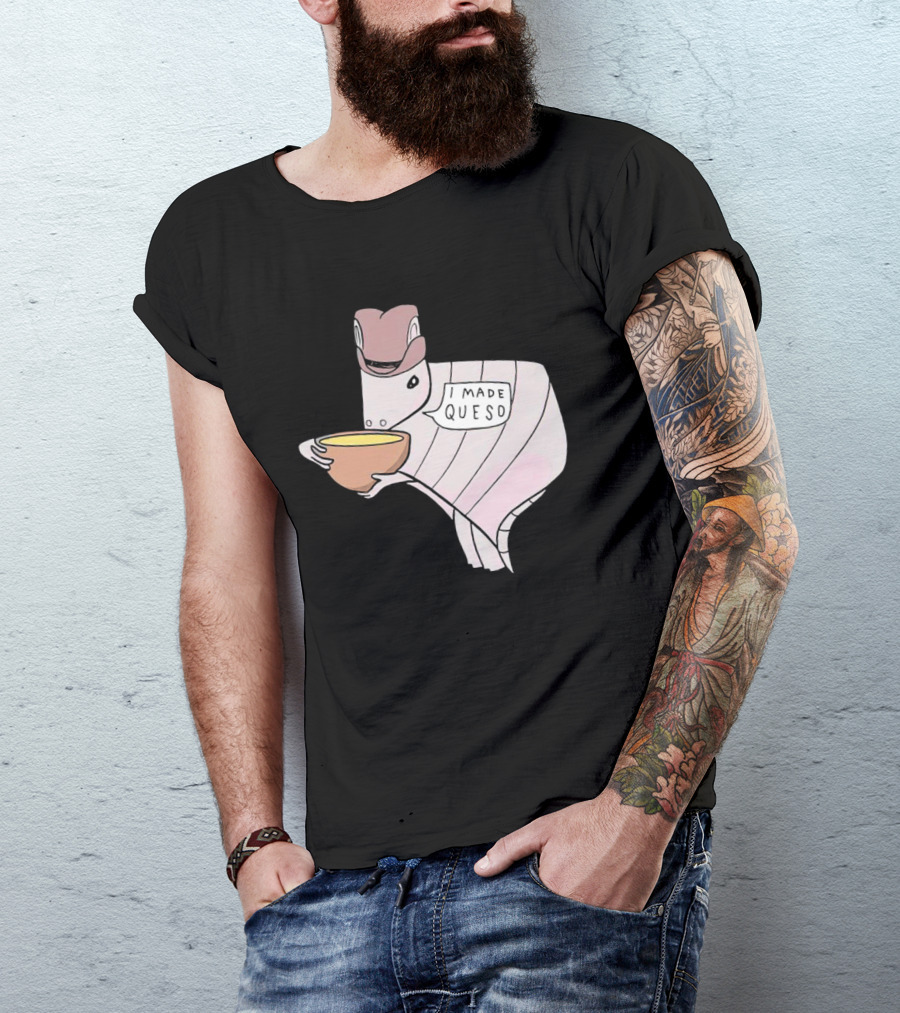 Quesodillo I Made Queso Armadillo Holding Cheese Bowl T-Shirt