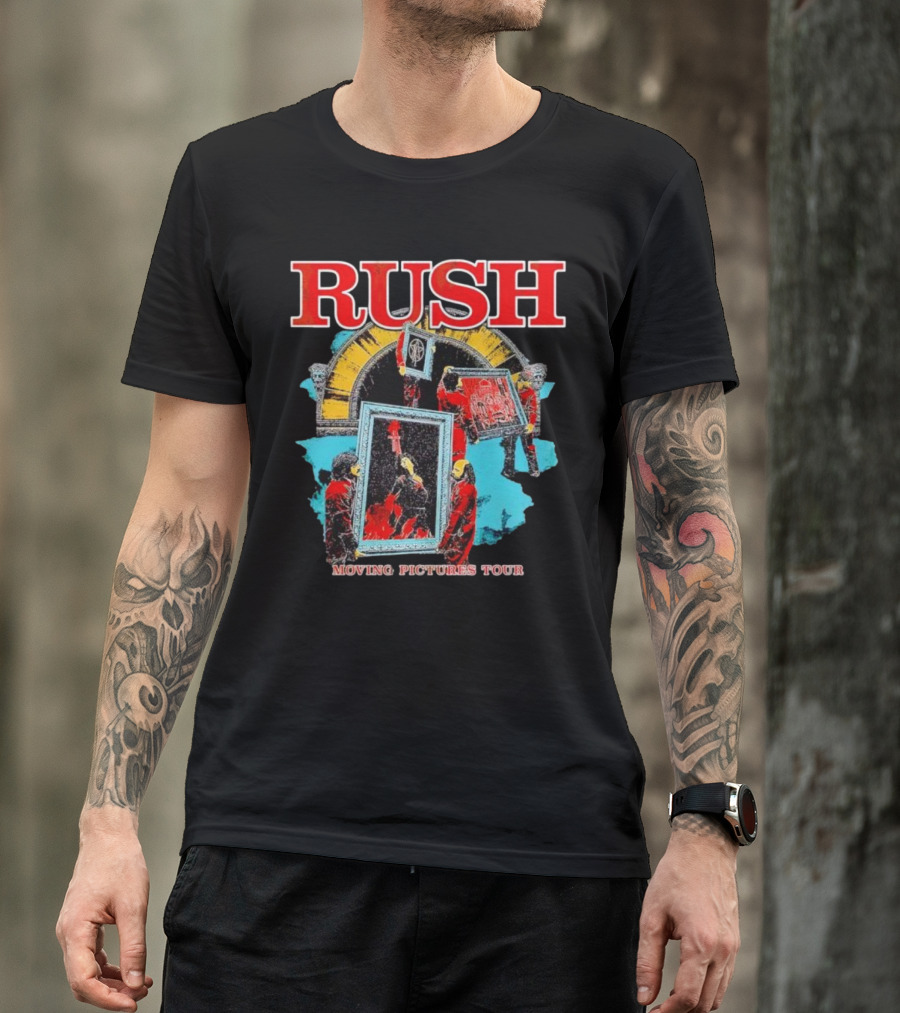 Rush Moving Pictures Tour Album Artwork Elements T-Shirt