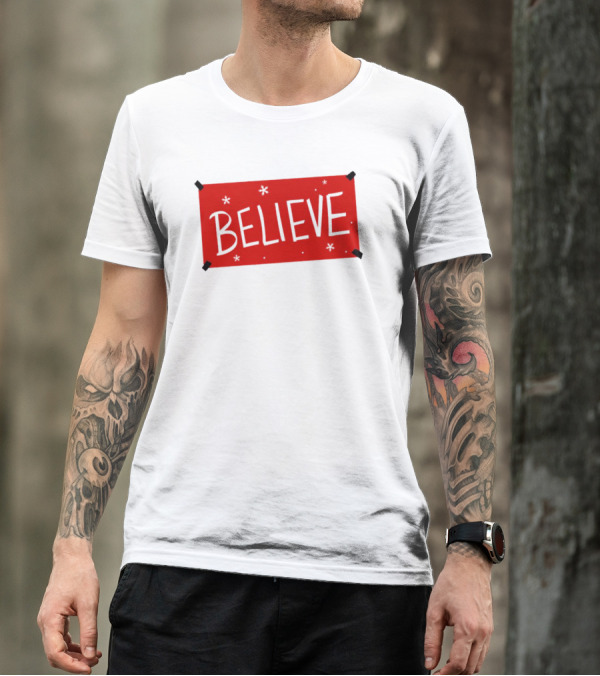 Believe Christmas Holiday Spirit T-Shirt