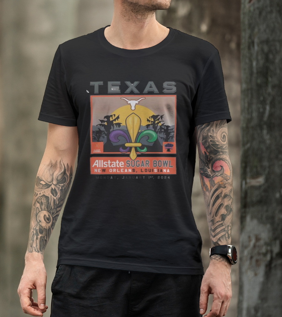 Texas Longhorns 2024 Allstate Sugar Bowl New Orleans Louisiana January 1st T-Shirt