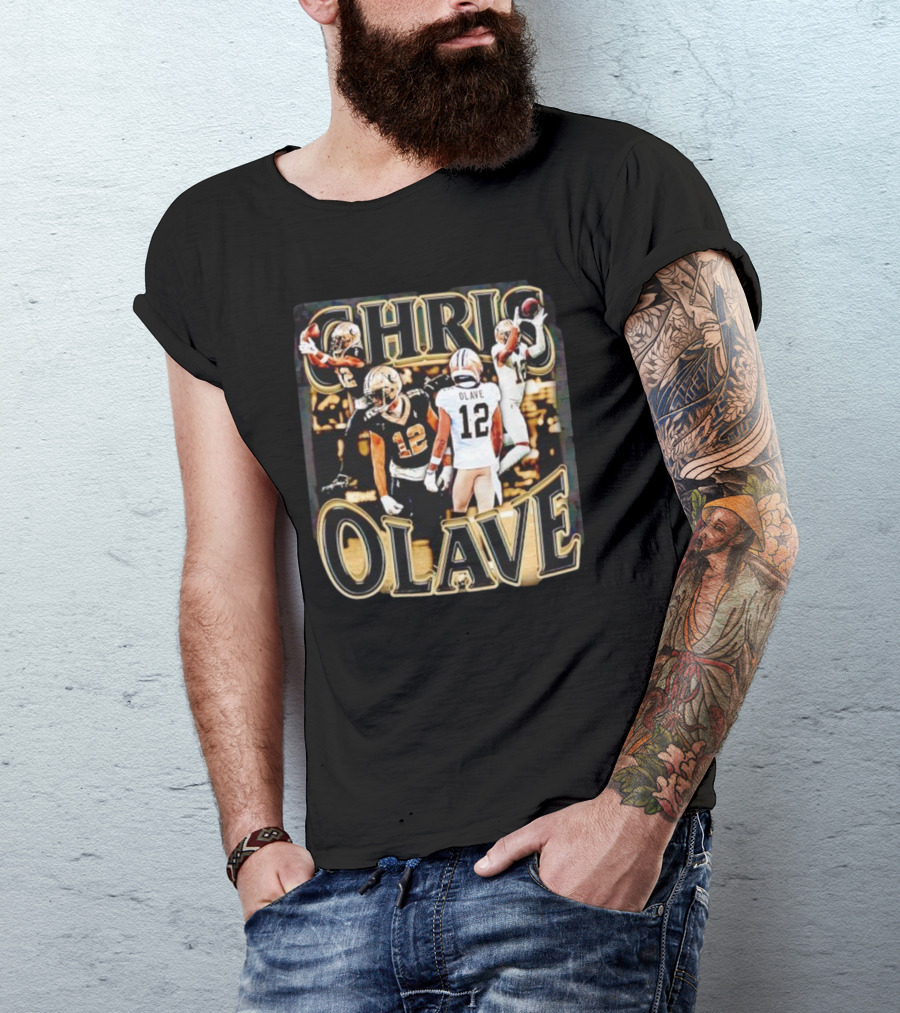 Chris Olave Nola Dreams 12 Saints Football Icons T-Shirt
