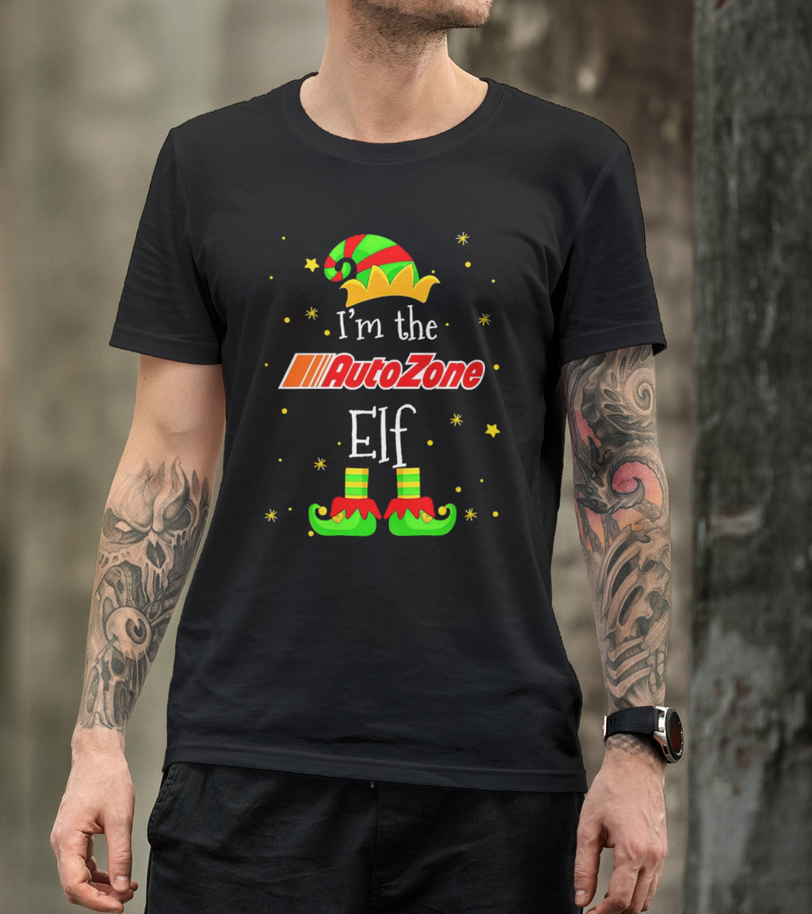 AutoZone Elf Christmas I'm The Holiday Helper T-Shirt