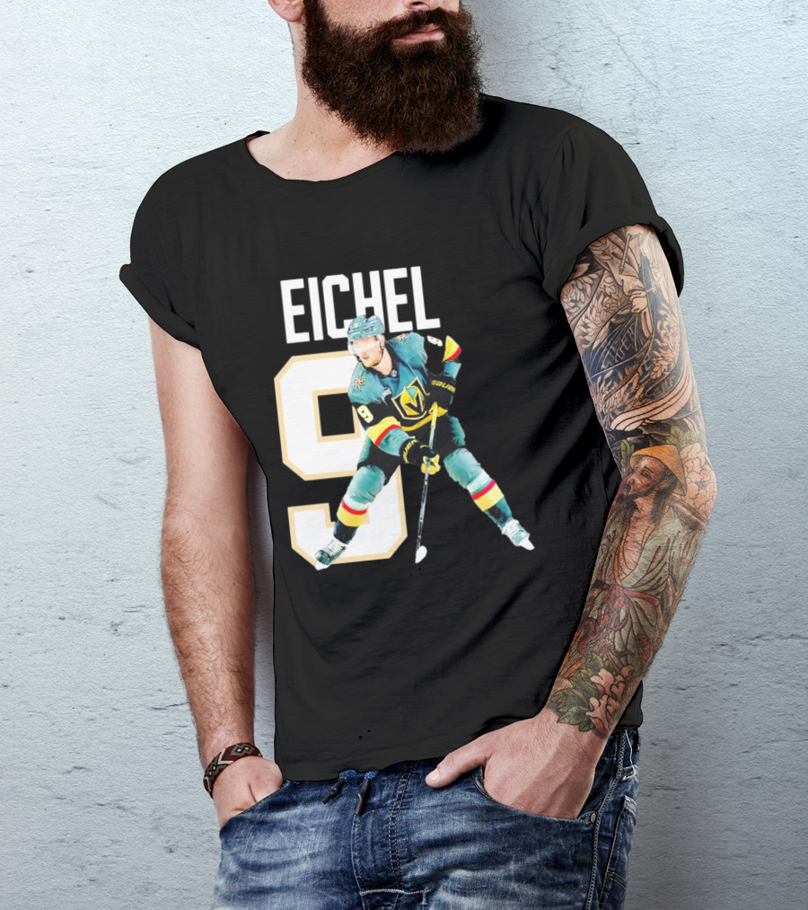 Vegas Golden Knights Jack Eichel 9 Hockey Player MVP T-Shirt