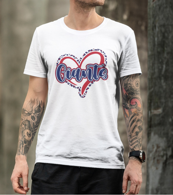 Giants Heart Leopard T-Shirt