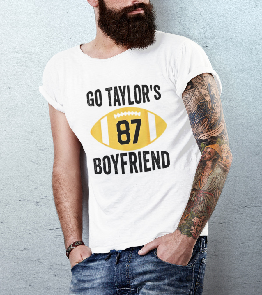 Go Taylor's Boyfriend 87 Football Game Day T-Shirt
