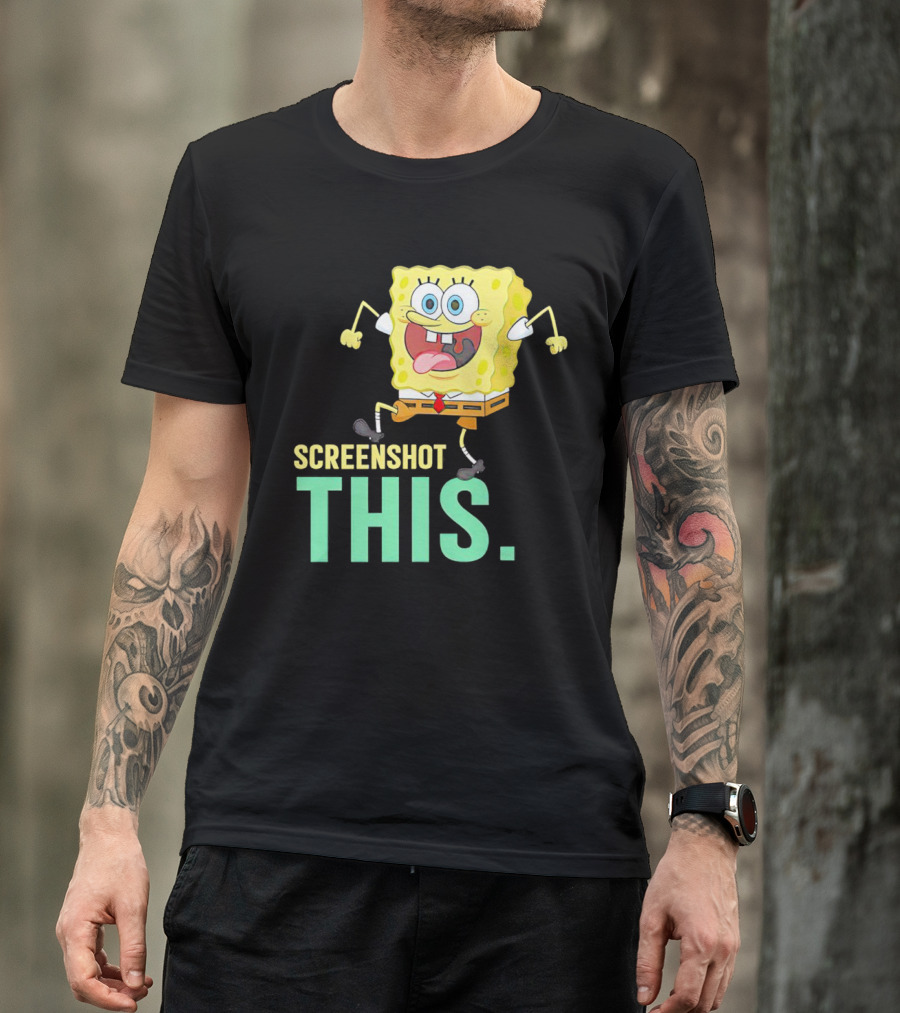 SpongeBob SquarePants Screenshot This Meme Joke T-Shirt