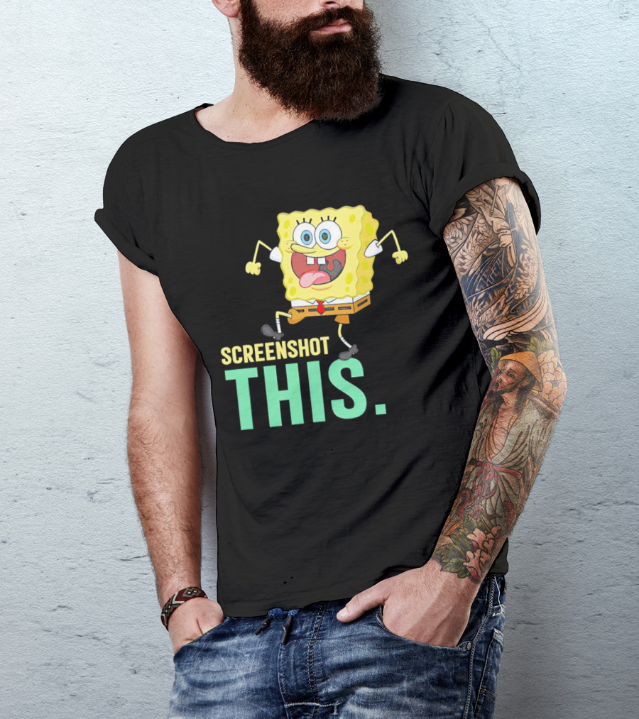 SpongeBob SquarePants Screenshot This Meme Joke T-Shirt