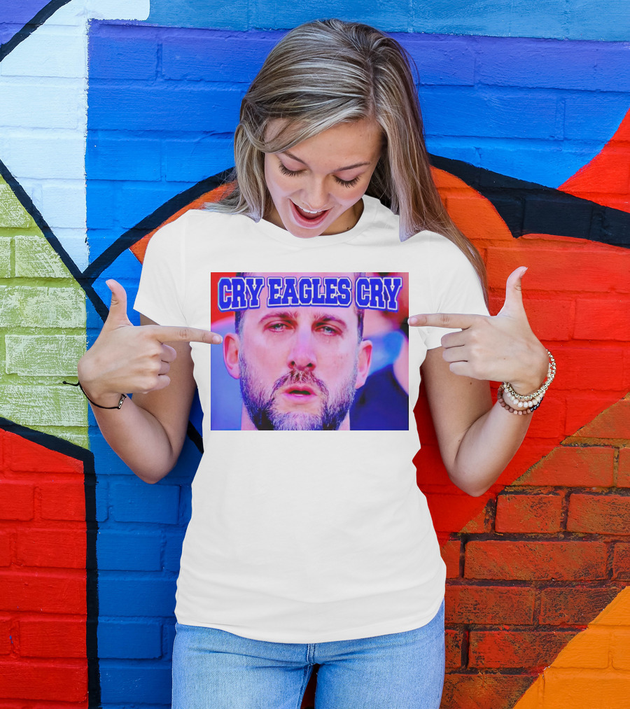 Cry Eagles Cry Nick Sirianni Ford Field Lions Clash T-Shirt