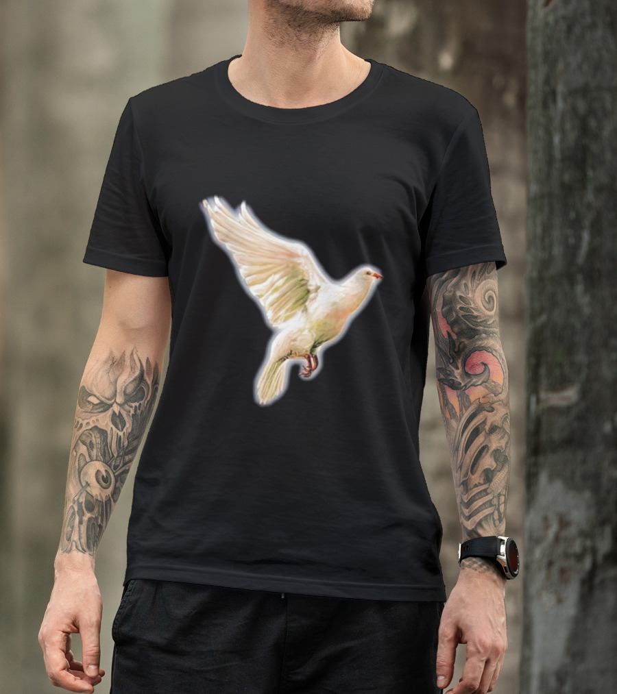 Psycho Peace Dream Dove In Flight T-Shirt