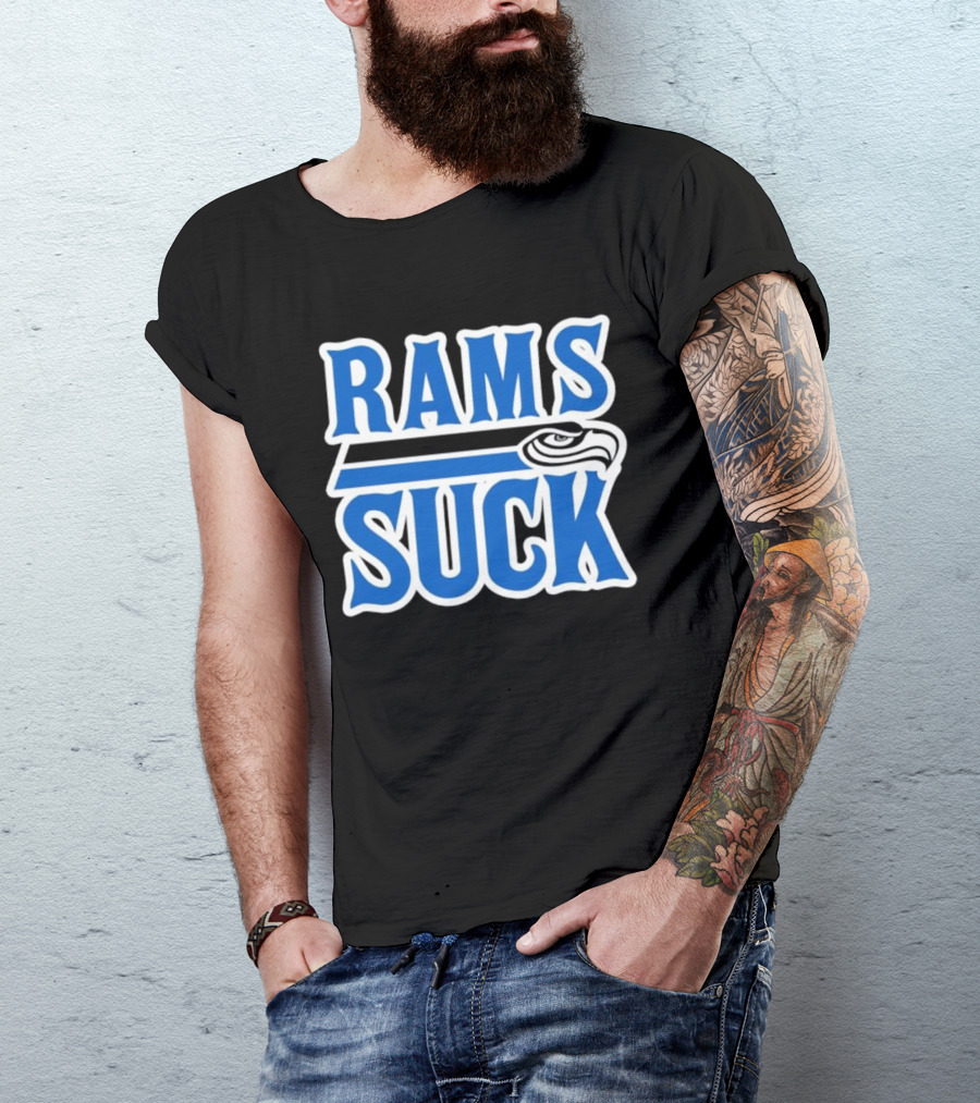 Rams Suck Seattle Seahawks Rivalry Game Day Fan Spirit T-Shirt