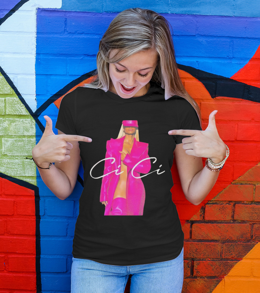 Ciara CiCi Bold Pink Fashion T-Shirt