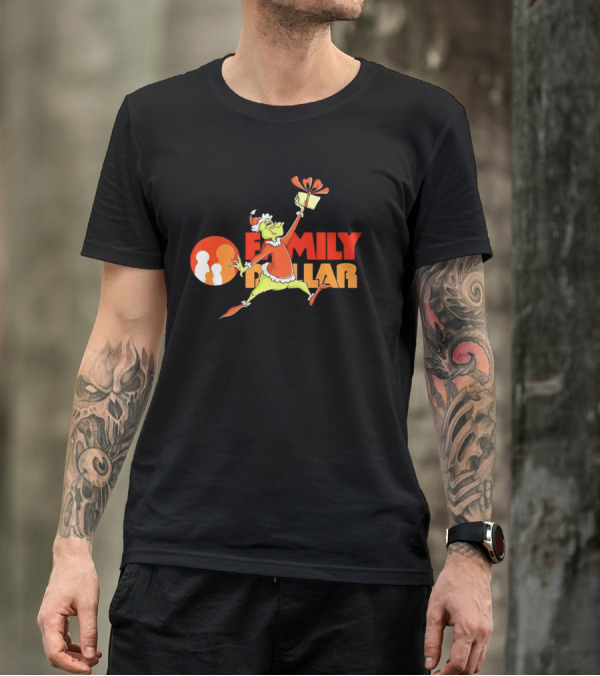 Grinch Family Dollar Christmas Gift T-Shirt