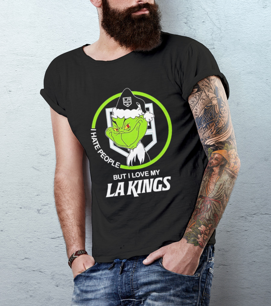 I Hate People But I Love My LA Kings Grinch T-Shirt