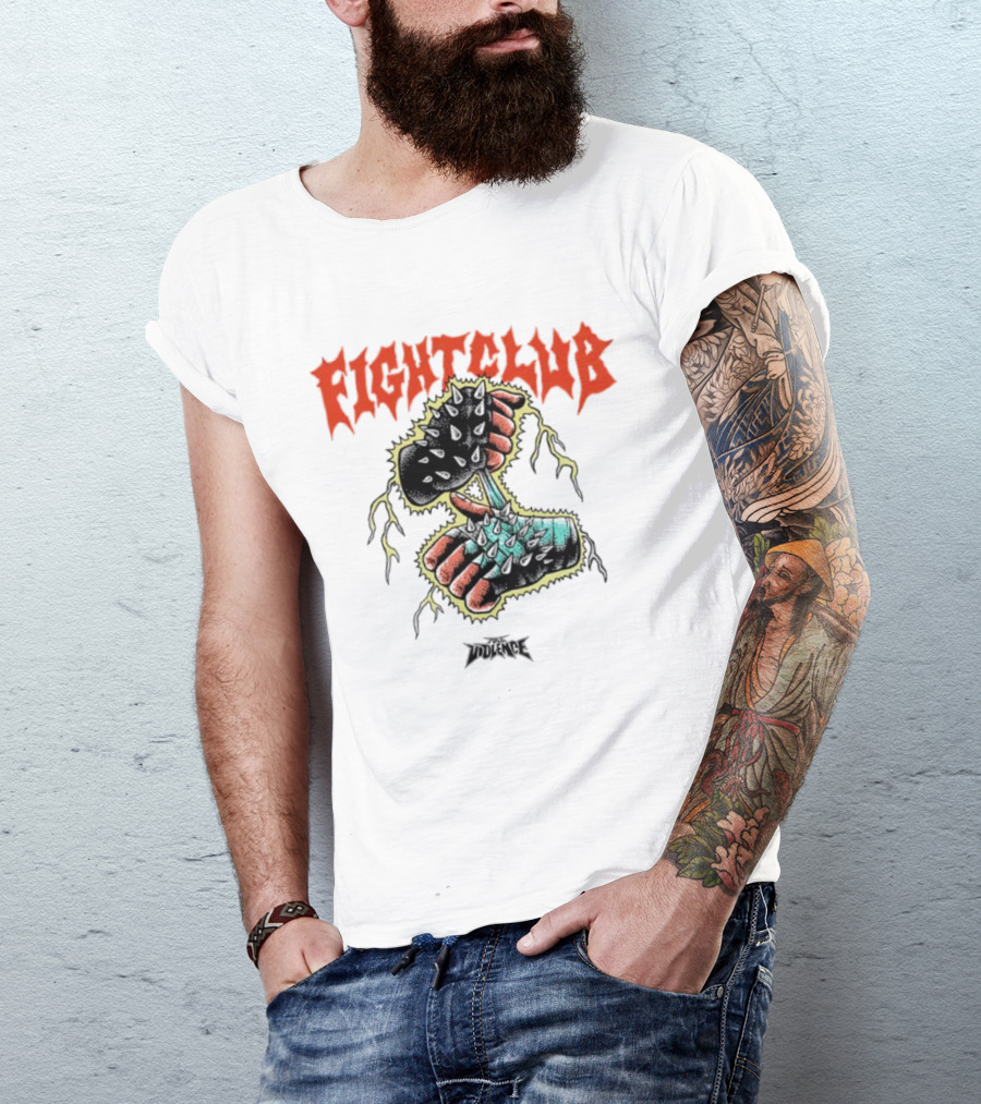 Fight Club Full Violence Fists And Gloves T-Shirt