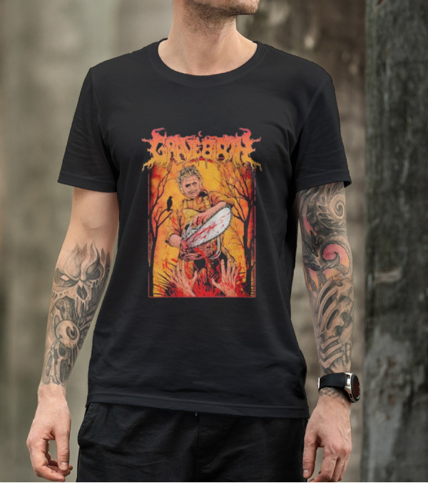 Gravebirth Chainsaw Leatherface Horror Scene T-Shirt