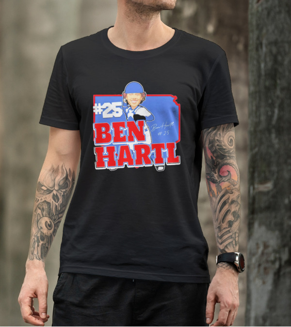 25 Ben Hartl Cartoon Signature T-Shirt