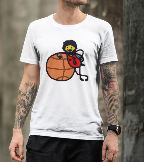 Co-Bee Chicago Bulls NBA Paint Cartoon Basketball Character T-Shirt