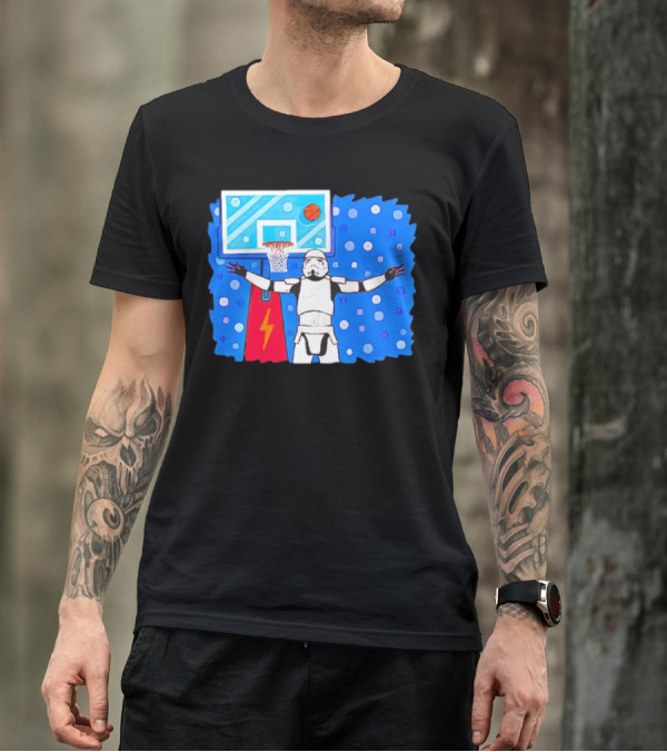 Stormtrooper Basketball No Look Shot T-Shirt