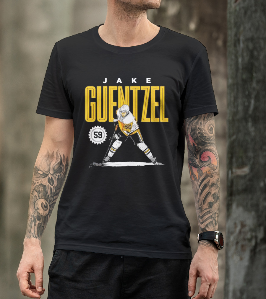 Jake Guentzel Pittsburgh 59 Hockey Player T-Shirt