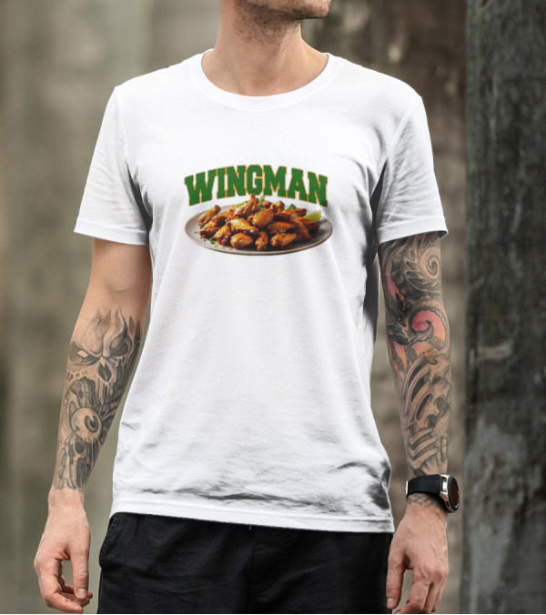 Wingman Chicken Wings Plate T-Shirt