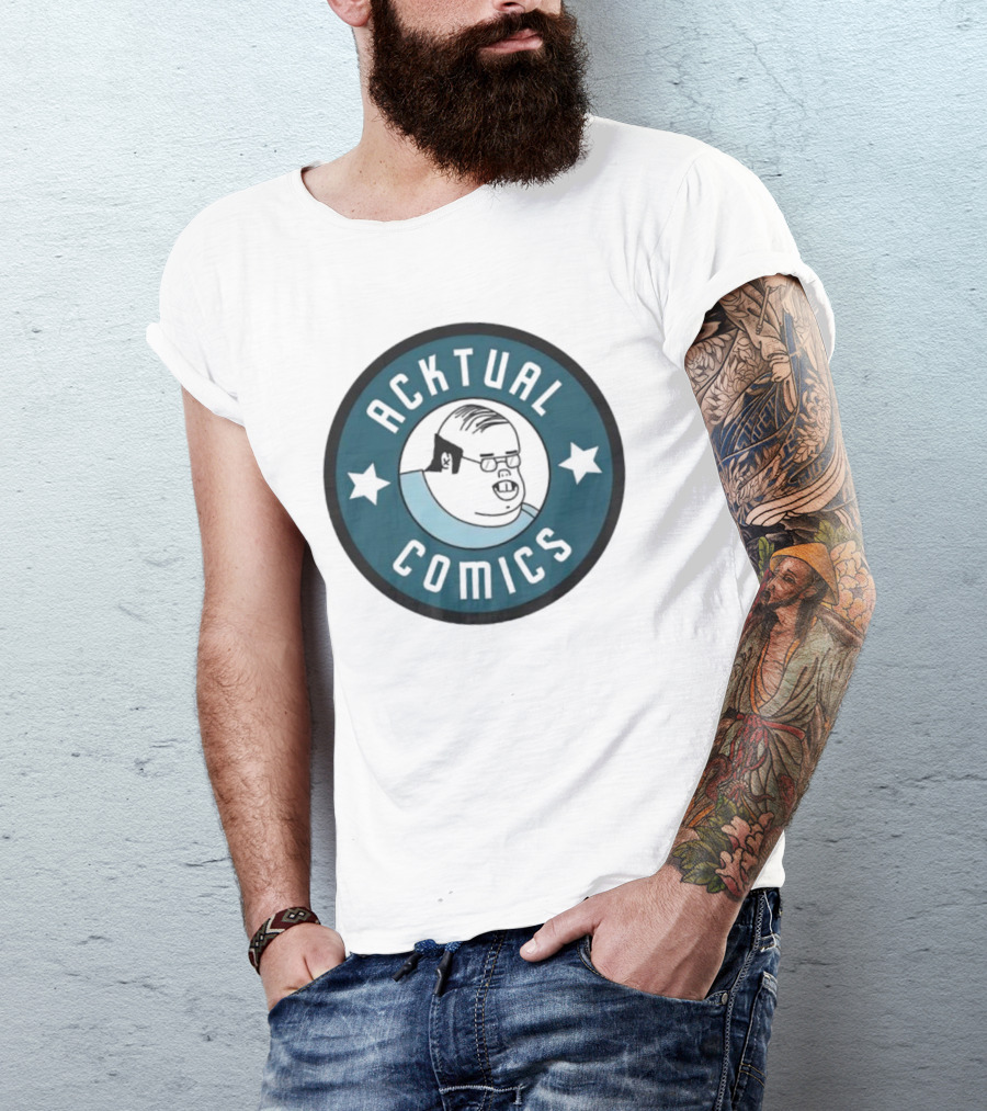Acktual Comics Star Emblem T-Shirt