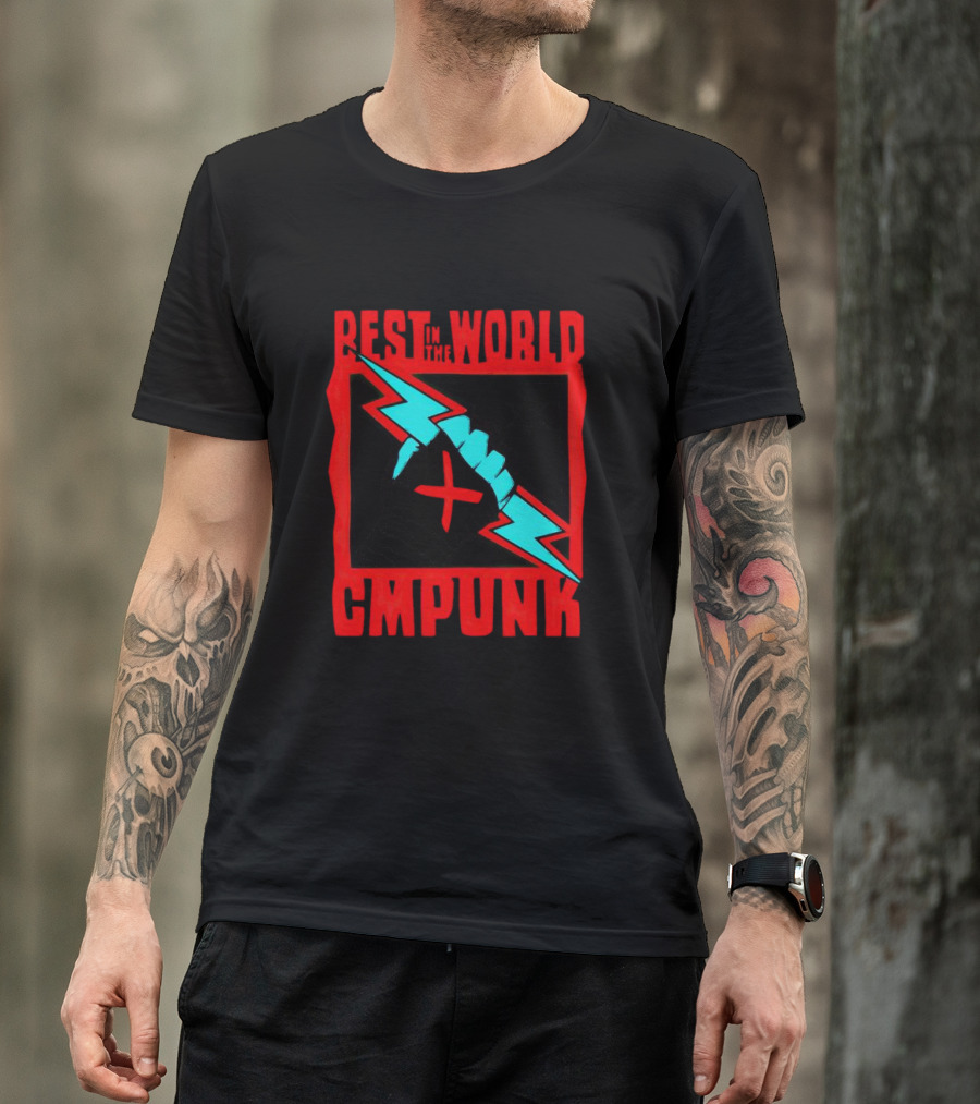 Best In The World CM Punk Catchomania Lightning Fist T-Shirt