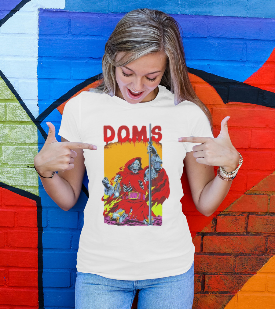 DOMS Warrior Skeleton Metal Armor Staff T-Shirt