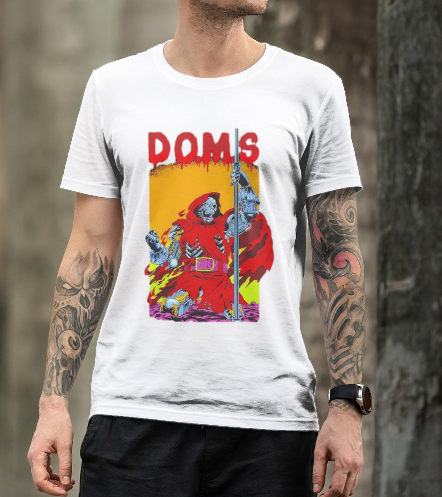 DOMS Warrior Skeleton Metal Armor Staff T-Shirt