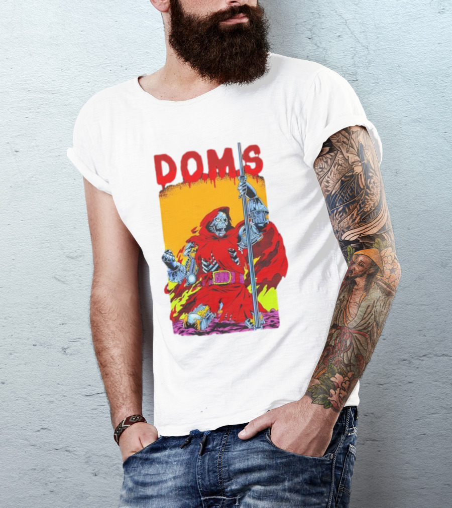 DOMS Warrior Skeleton Metal Armor Staff T-Shirt