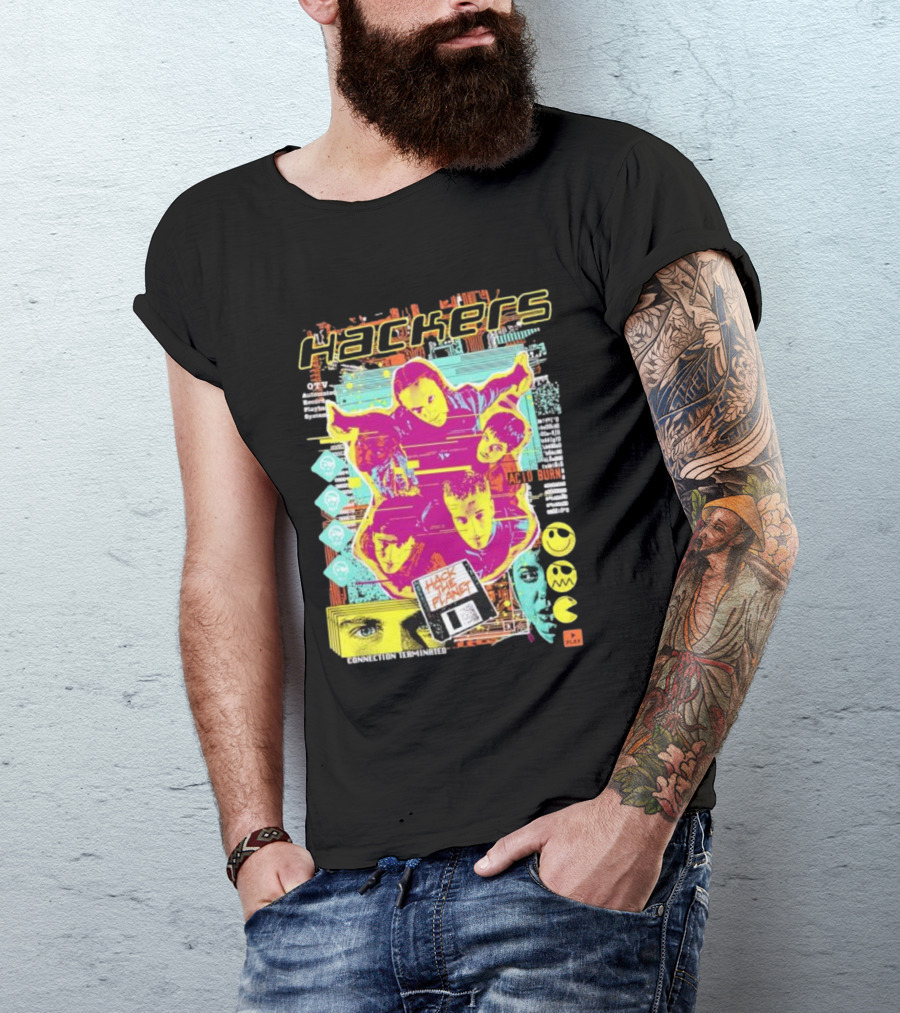Hackers Acid Burn Connection Terminated Hack The Planet T-Shirt