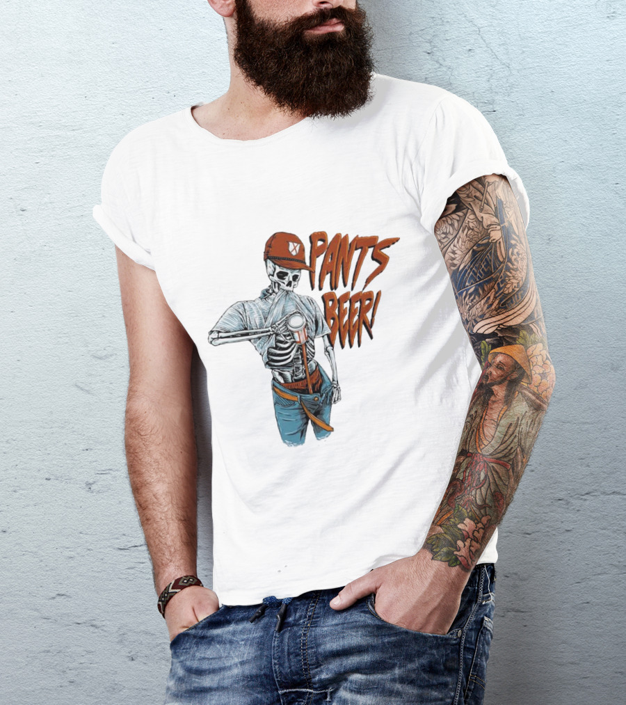 Skeleton Pants Beer T-Shirt